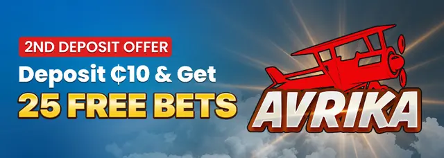 Avrika Free Bets banner