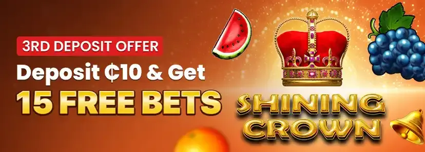 Shining Crown Freebets banner